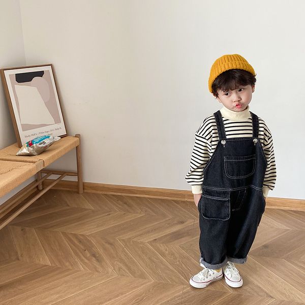 autumn boys loose casual black denim overalls children all-match wide leg suspender trousers 201128, Blue
autumn boys loose casual black denim overalls children all-match wide leg suspender trousers 201128, Blue