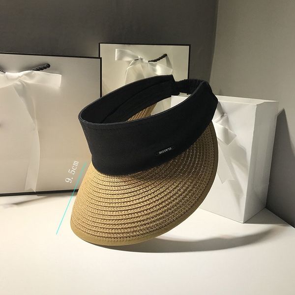 women's hat sun hats for women summer big eaves straw empty cap fashion wild sun visor hat beach hats y200602, Blue;gray
women's hat sun hats for women summer big eaves straw empty cap fashion wild sun visor hat beach hats y200602, Blue;gray