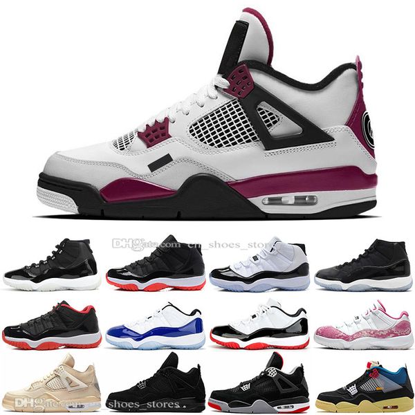 new 11 11s 25th anniversary bred 4 4s sail black cat deep ocean white cements basketball shoes concord 45 space jam men sports sneakers
new 11 11s 25th anniversary bred 4 4s sail black cat deep ocean white cements basketball shoes concord 45 space jam men sports sneakers