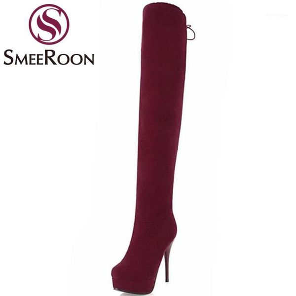 boots smeeroon thigh high round toe look slimmer thin heels winter grind arenaceous women shoes ladies1, Black
boots smeeroon thigh high round toe look slimmer thin heels winter grind arenaceous women shoes ladies1, Black