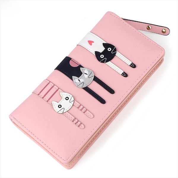 women wallet cat cartoon wallet long creative female card holder pu coin purses girls leather new fashion envelope, Red;black
women wallet cat cartoon wallet long creative female card holder pu coin purses girls leather new fashion envelope, Red;black