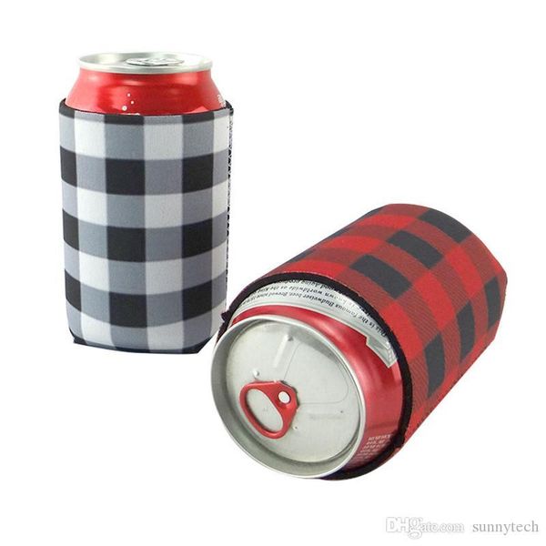 wholesale neoprene buffalo blanks check cooler bag black red plaid can covers wedding gift tin wraps 
wholesale neoprene buffalo blanks check cooler bag black red plaid can covers wedding gift tin wraps