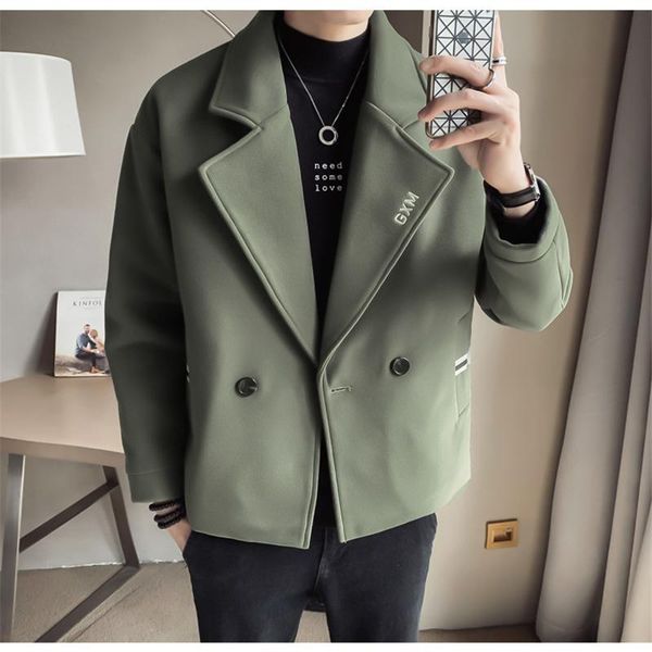 men's trench coats mao coat autumn winter british wind casual korean version of the trend short-fashioned windshield jacket, Tan;black
men's trench coats mao coat autumn winter british wind casual korean version of the trend short-fashioned windshield jacket, Tan;black