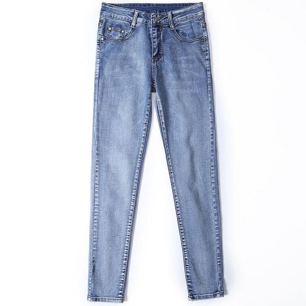 women's jeans skinny slim for women vintage style black female denim pencil pants stretch korean woman, Blue
women's jeans skinny slim for women vintage style black female denim pencil pants stretch korean woman, Blue