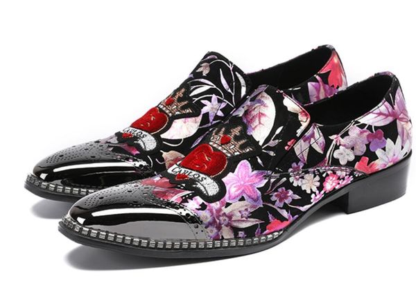 printed italy man oxfords leather handmade men bright sheepskin shoes with front and back metal weeding flower dress shoes, Black
printed italy man oxfords leather handmade men bright sheepskin shoes with front and back metal weeding flower dress shoes, Black