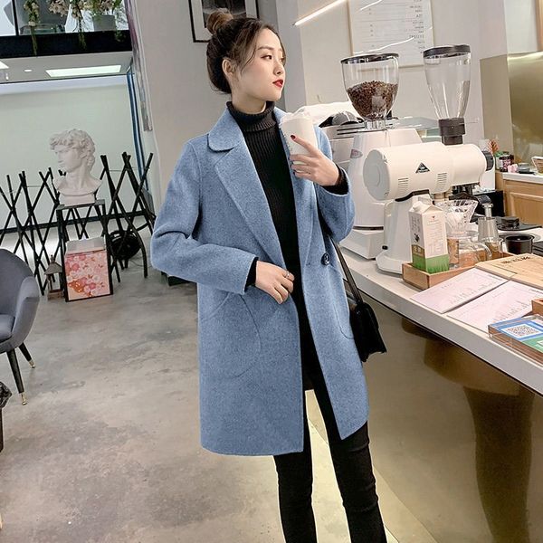 shortheight wrapping 2021 women's new korean style autumn and winter temporary off mid-length wool coat 5n8m, Black
shortheight wrapping 2021 women's new korean style autumn and winter temporary off mid-length wool coat 5n8m, Black