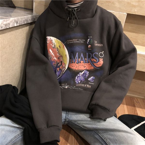 2019 mars planet galaxy cartoon printed oversized loose long sleeve hoodie plus velvet, Black
2019 mars planet galaxy cartoon printed oversized loose long sleeve hoodie plus velvet, Black