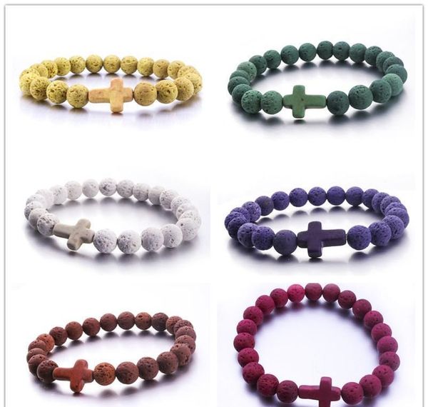 new style 8mm natural lava stone beads cross bracelet aromatherapy essential oil diffuser bracelet f wmtwtr dh_garden, Golden;silver
new style 8mm natural lava stone beads cross bracelet aromatherapy essential oil diffuser bracelet f wmtwtr dh_garden, Golden;silver