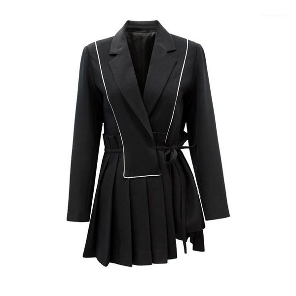 women's jackets 2021 fashion color matching striped pleated lace slim long sleeve casual woman jacket coat1, Black;brown
women's jackets 2021 fashion color matching striped pleated lace slim long sleeve casual woman jacket coat1, Black;brown