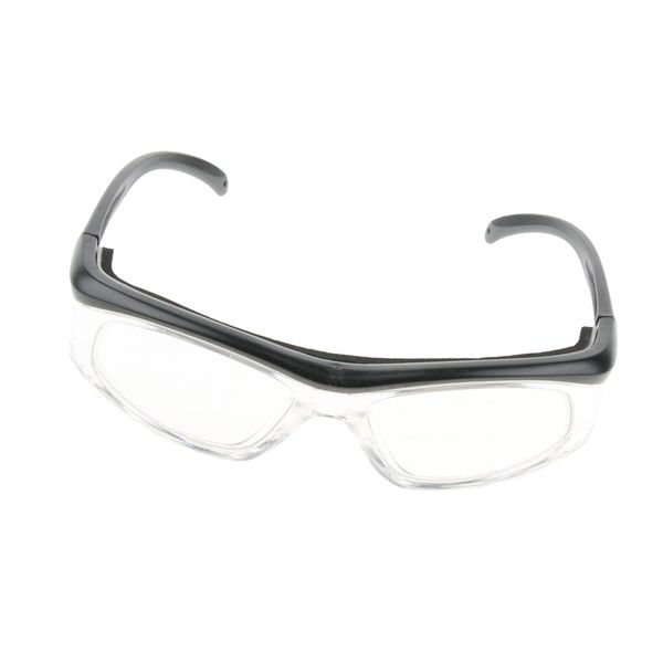 black &grey lab safety protective glasses lightweight en166 ansiz87.1, clear lens
black &grey lab safety protective glasses lightweight en166 ansiz87.1, clear lens