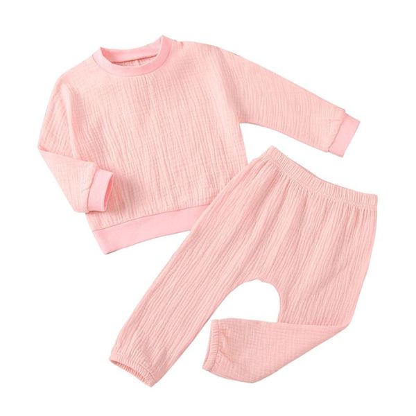 clothing sets 2021 infant spring suit baby cotton linen outfit set boys girls clothes solid long sleeve + pants 2pcs for kids outfits, White
clothing sets 2021 infant spring suit baby cotton linen outfit set boys girls clothes solid long sleeve + pants 2pcs for kids outfits, White
