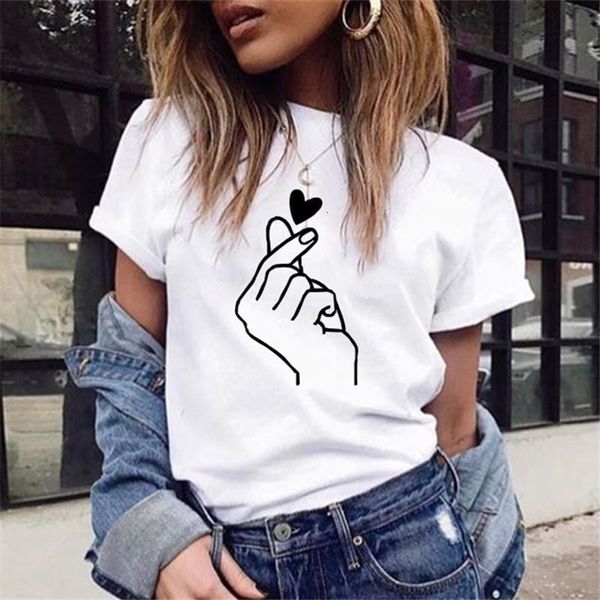 funny women tshirt love gesture tee shrits female vintage t-shirt short sleeve casual ladies summer tee clothing, White
funny women tshirt love gesture tee shrits female vintage t-shirt short sleeve casual ladies summer tee clothing, White