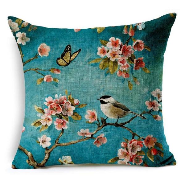 cushion/decorative pillow bohemian linen cushion cover car home decorative bird flower blue square pillowcase oil painted 45*45
cushion/decorative pillow bohemian linen cushion cover car home decorative bird flower blue square pillowcase oil painted 45*45