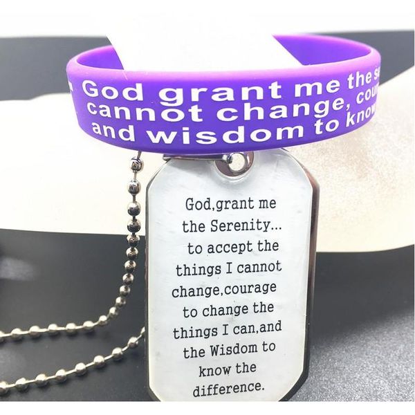 wholesale set jesus christ english cross serenity prayer stainless steel pendant necklace with elas wmtxic dh_seller2010, Silver
wholesale set jesus christ english cross serenity prayer stainless steel pendant necklace with elas wmtxic dh_seller2010, Silver