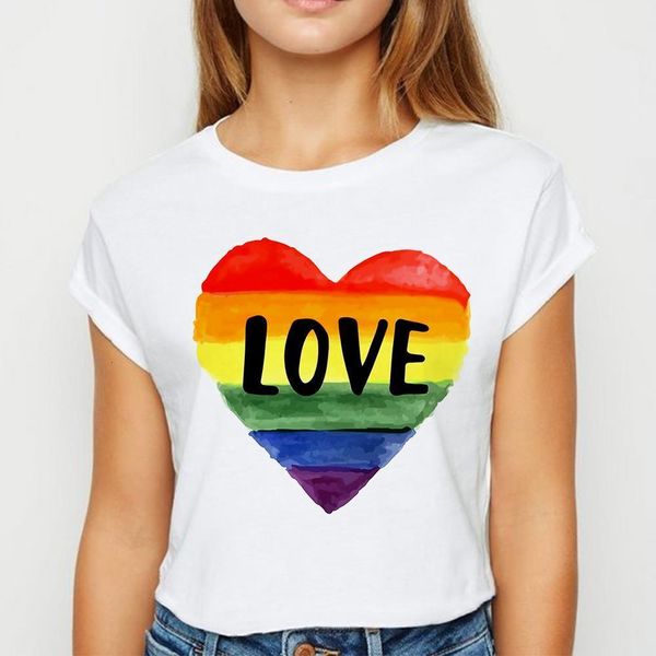 plus size lgbt love tshirt o-collar ropa mujer women's shirt pretty spring summer t shirt women kawaii versatile t-shirts, White
plus size lgbt love tshirt o-collar ropa mujer women's shirt pretty spring summer t shirt women kawaii versatile t-shirts, White