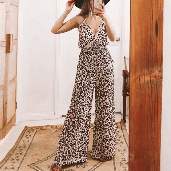 ayualin sleeveless strap jumpsuit women 2020 beach rompers vintage leopard print casual summer jumpuits boho wide leg overalls1, Black;white
ayualin sleeveless strap jumpsuit women 2020 beach rompers vintage leopard print casual summer jumpuits boho wide leg overalls1, Black;white