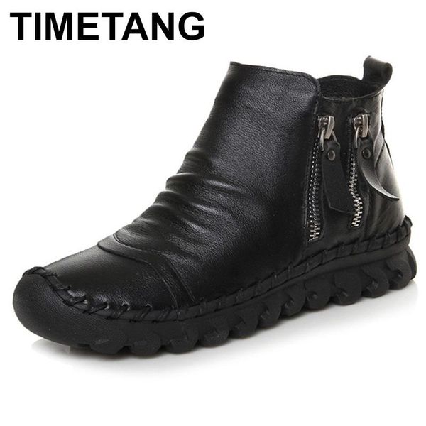 timetang cow leather women ankle boots flat round toe handmade leather shoes autumn platform women boots black bota feminina
timetang cow leather women ankle boots flat round toe handmade leather shoes autumn platform women boots black bota feminina