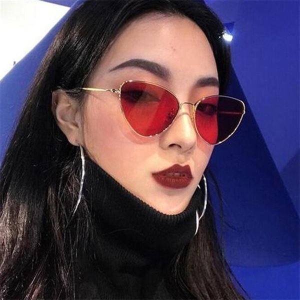 sunglasses designer women retro metal frame small cat eye female cute eyewear red glasses, White;black
sunglasses designer women retro metal frame small cat eye female cute eyewear red glasses, White;black