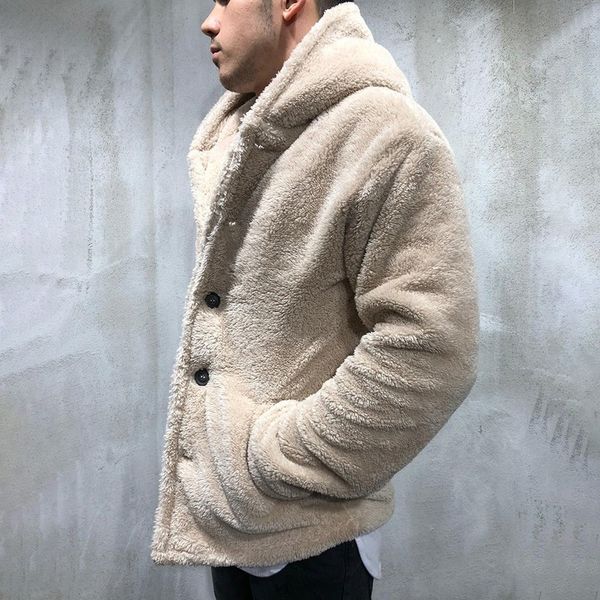 men's fleece teddy coat jackets autumn winter solid color cardigan casual fur hoodies tracksuit outwear male kg-1543, Black;brown
men's fleece teddy coat jackets autumn winter solid color cardigan casual fur hoodies tracksuit outwear male kg-1543, Black;brown