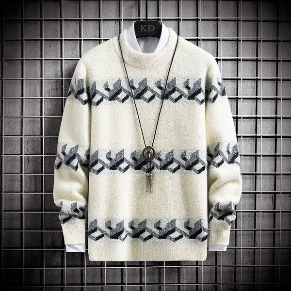 men's sweaters mink sweater autumn trendy baggy clothes cashmere sweate, White;black
men's sweaters mink sweater autumn trendy baggy clothes cashmere sweate, White;black