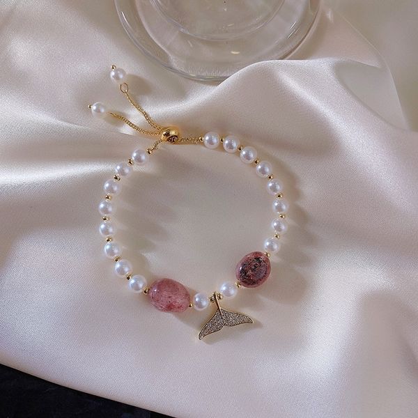 super fairy natural pearl fishtail natural pearl bracelet ins minority design korean fashion bracelet women's sweet and simple jewelry, Golden;silver
super fairy natural pearl fishtail natural pearl bracelet ins minority design korean fashion bracelet women's sweet and simple jewelry, Golden;silver