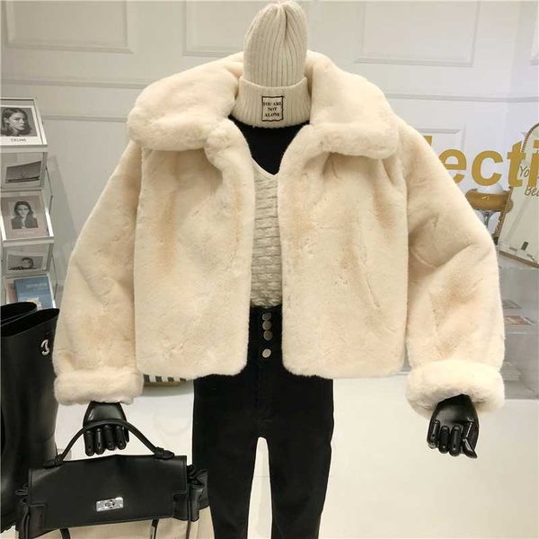 imitation mink like fur short lapel coat women autumn/winter 2021 niche design new design sense thickening versatile coat, Black
imitation mink like fur short lapel coat women autumn/winter 2021 niche design new design sense thickening versatile coat, Black
