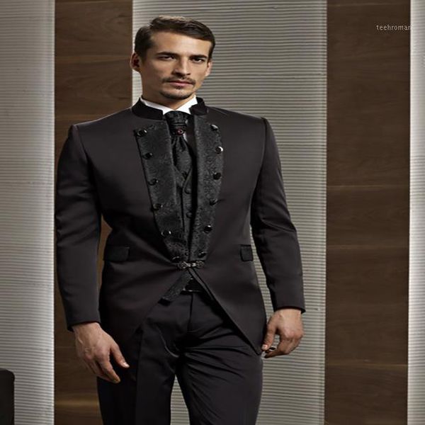 special embroidered stand collar men suits groomsman for wedding men's formal prom tuxedos (jacket+pants+vest)1 men's & blazers, White;black
special embroidered stand collar men suits groomsman for wedding men's formal prom tuxedos (jacket+pants+vest)1 men's & blazers, White;black