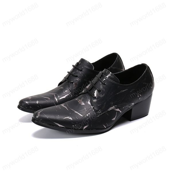 luxury men dress wedding shoes 6cm high heels fashion pointed toe heighten oxford shoes party prom summer shoes, Black
luxury men dress wedding shoes 6cm high heels fashion pointed toe heighten oxford shoes party prom summer shoes, Black