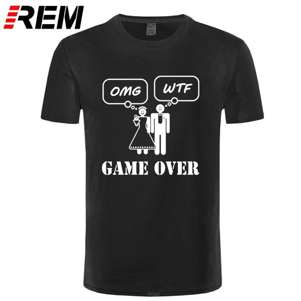 sport rem funny wedding gift t shirts game over men and women marriage humor printing t-shirt personality design short sleeves
sport rem funny wedding gift t shirts game over men and women marriage humor printing t-shirt personality design short sleeves