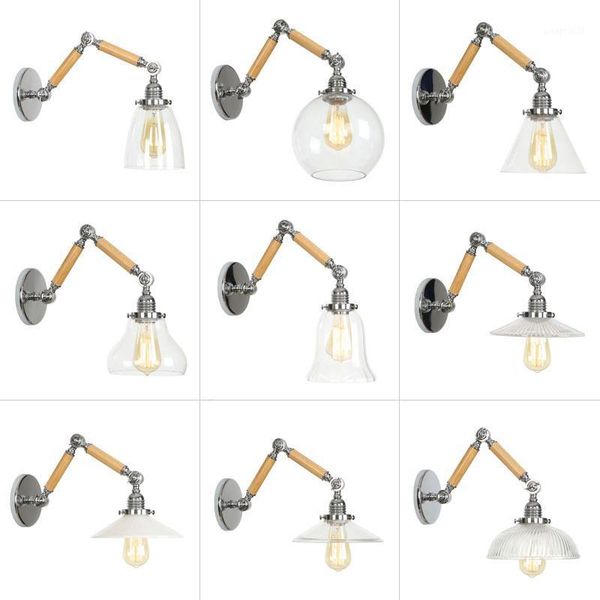 retro industrial wrought iron e27 led wall lamp adjustable wood arm wall lamp for living room bedroom cafe restaurant l room1
retro industrial wrought iron e27 led wall lamp adjustable wood arm wall lamp for living room bedroom cafe restaurant l room1