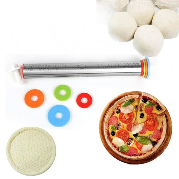 stainless non-stick adjustable discs rolling steel pin removable rings dough dumplings useful noodles pizza baking tools
stainless non-stick adjustable discs rolling steel pin removable rings dough dumplings useful noodles pizza baking tools