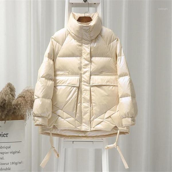 jacket 2020 loose puffer women clothes winter short coat thick warm cotton parka korean bright metal outwear1, Black
jacket 2020 loose puffer women clothes winter short coat thick warm cotton parka korean bright metal outwear1, Black