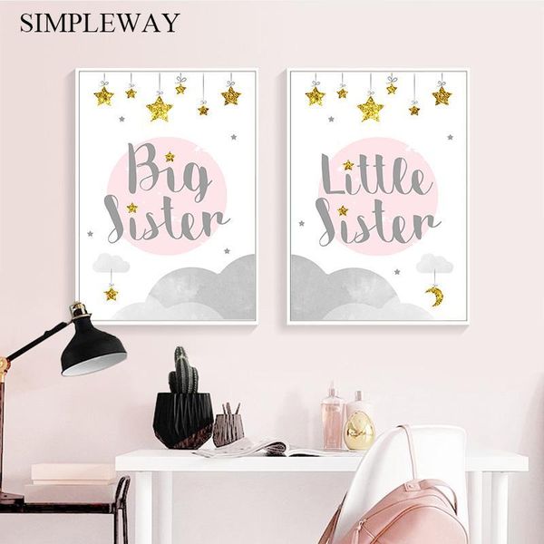 big sister funny child poster canvas wall art nursery quotes print painting nordic kid decoration picture baby girl room decor1
big sister funny child poster canvas wall art nursery quotes print painting nordic kid decoration picture baby girl room decor1