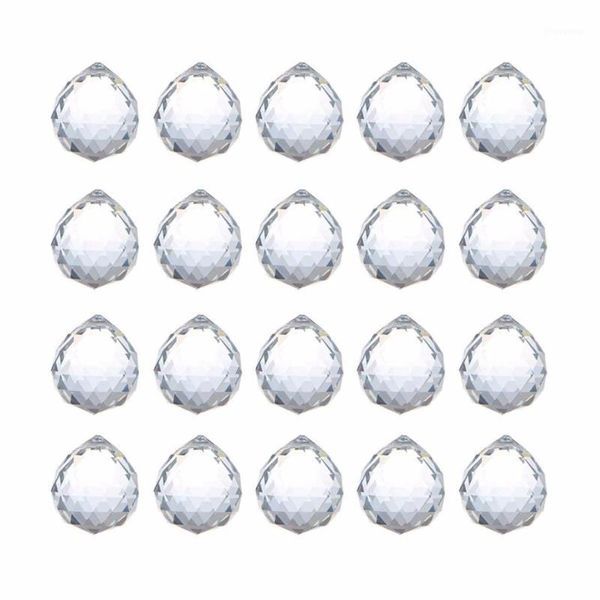 20mm clear feng shui crystal ball prisms pendant suncatcher hanging faceted prism balls, pack of 201
20mm clear feng shui crystal ball prisms pendant suncatcher hanging faceted prism balls, pack of 201