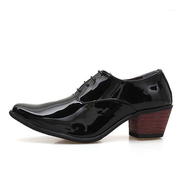 men patent leather oxford shoes breathable pointed toe high heels formal business prom fashion dress wedding groom shoes erf41, Black
men patent leather oxford shoes breathable pointed toe high heels formal business prom fashion dress wedding groom shoes erf41, Black