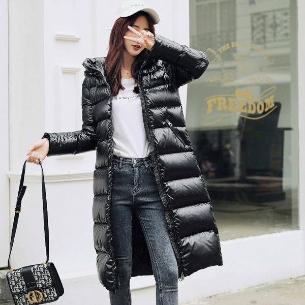 women's jacket long coat female winter parkas hooded jackets for women 90% white duck down coats mujeres abrigos pph1380, Black
women's jacket long coat female winter parkas hooded jackets for women 90% white duck down coats mujeres abrigos pph1380, Black