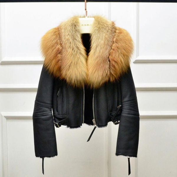 winter coat women 2020 new short clothes slim genuine sheepskin jacket natural real fur big collar thick warm1, Black
winter coat women 2020 new short clothes slim genuine sheepskin jacket natural real fur big collar thick warm1, Black