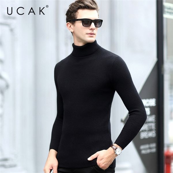 solid color striped elastic turtleneck sweater men clothes ucak brand winter classic cotton streetwear pullover pull homme u1021 201118, White;black
solid color striped elastic turtleneck sweater men clothes ucak brand winter classic cotton streetwear pullover pull homme u1021 201118, White;black
