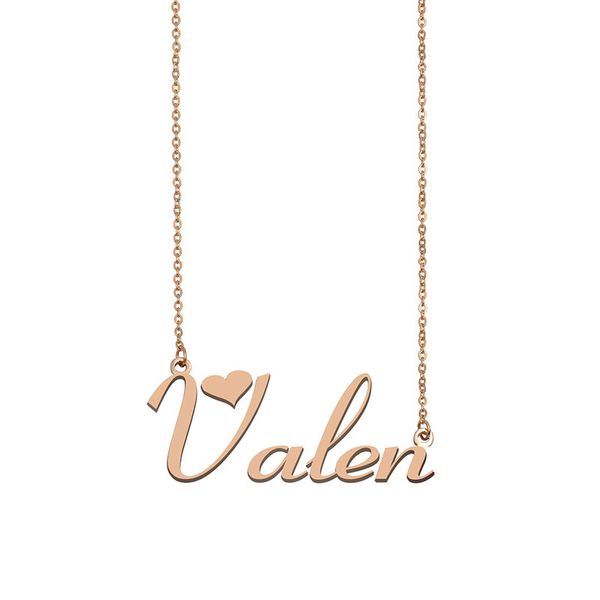 Valen Name Necklace Custom Nameplate Pendant for Women Girls Birthday Gift Kids Best Friends Jewelry 18k Gold Plated Stainless Steel, Silver
Valen Name Necklace Custom Nameplate Pendant for Women Girls Birthday Gift Kids Best Friends Jewelry 18k Gold Plated Stainless Steel, Silver