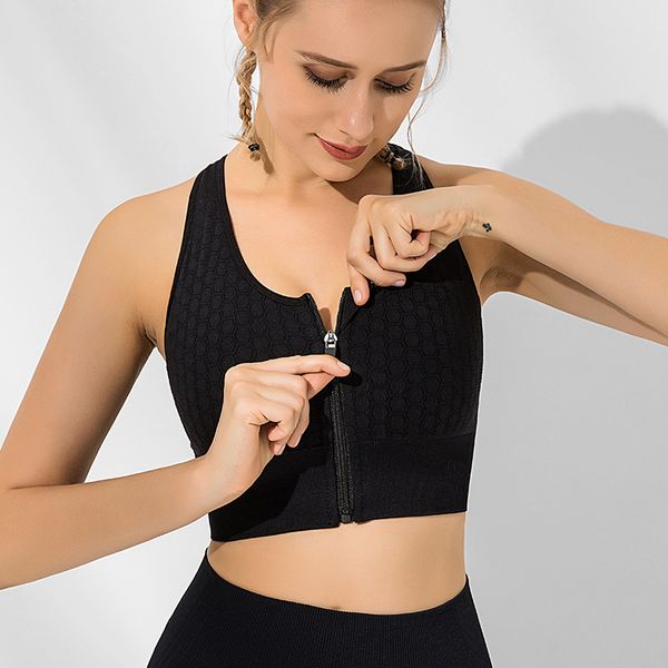 gym clothing front zipper sports bras women shockproof running gathered quick-drying fitness workout bra crop push up, White;black
gym clothing front zipper sports bras women shockproof running gathered quick-drying fitness workout bra crop push up, White;black