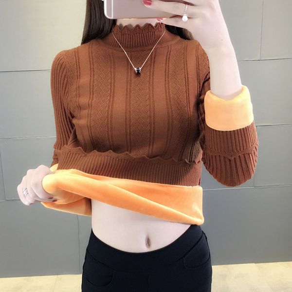 2021 new winter women's pullovers new thick warm short turtleneck sweaters women slim pull knit sweater female 9c51, White;black
2021 new winter women's pullovers new thick warm short turtleneck sweaters women slim pull knit sweater female 9c51, White;black