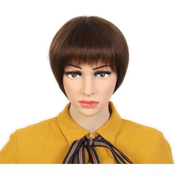 9a straight short brazilian remy human hair wigs pixie cut brazilian hair glueless none lace human hair wigs for black women, Black;brown
9a straight short brazilian remy human hair wigs pixie cut brazilian hair glueless none lace human hair wigs for black women, Black;brown