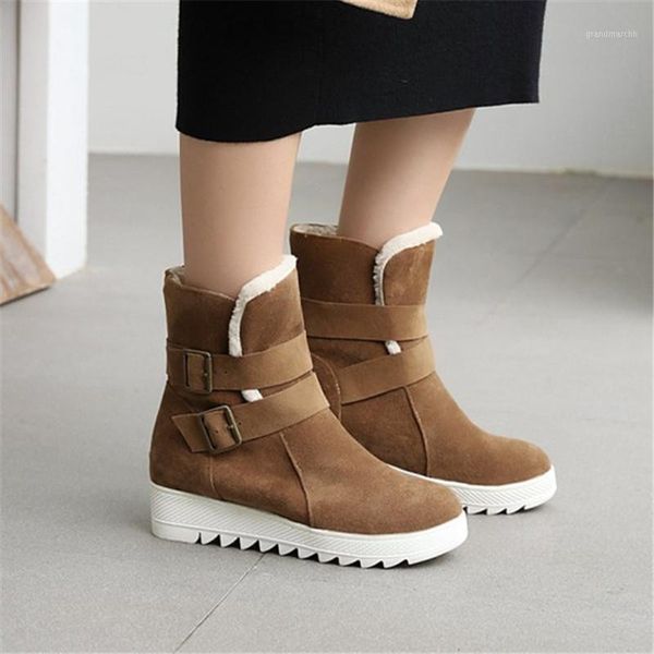 boots pxelena 2021 winter women snow hidden heels plush fur warm ankle buckle faux suede shoes plus size 34-43 round toe1, Black
boots pxelena 2021 winter women snow hidden heels plush fur warm ankle buckle faux suede shoes plus size 34-43 round toe1, Black