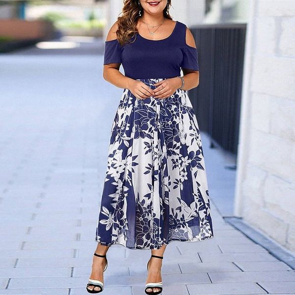 women's plus size a line dress floral round neck print short sleeve spring summer casual maxi long dress daily holiday dress p7ew#, Black
women's plus size a line dress floral round neck print short sleeve spring summer casual maxi long dress daily holiday dress p7ew#, Black