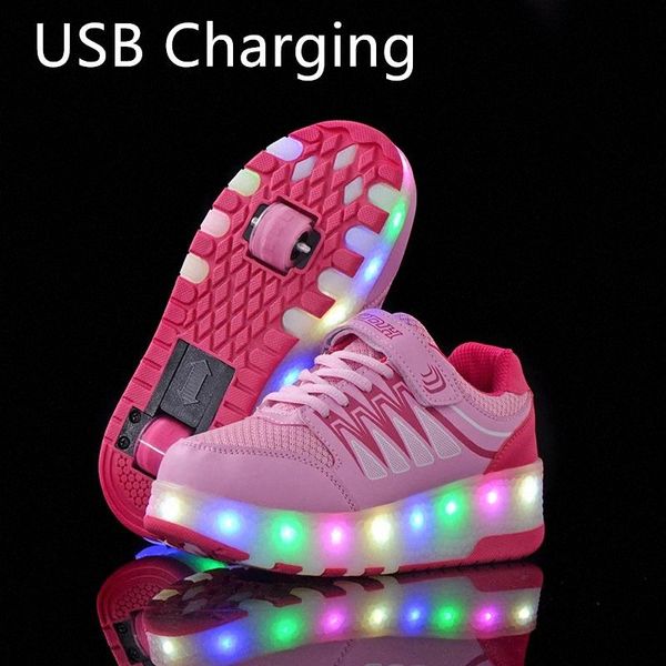 two wheels pink blue sneakers usb charging led light roller skate shoes for children kids shoes boys girls light up #bj9v
two wheels pink blue sneakers usb charging led light roller skate shoes for children kids shoes boys girls light up #bj9v