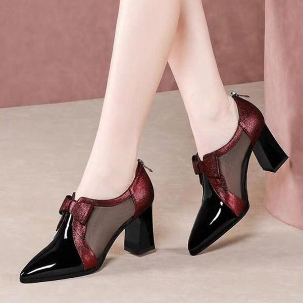 dress shoes 2021 heels women sandals summer woman mesh high pumps wedding buty square 553, Black
dress shoes 2021 heels women sandals summer woman mesh high pumps wedding buty square 553, Black