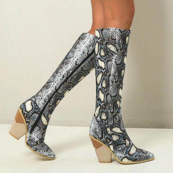 2020 snake print fashion knee high boots women wedges heel westren boots female zipper pointed toe autumn winter shoes woman, Black
2020 snake print fashion knee high boots women wedges heel westren boots female zipper pointed toe autumn winter shoes woman, Black