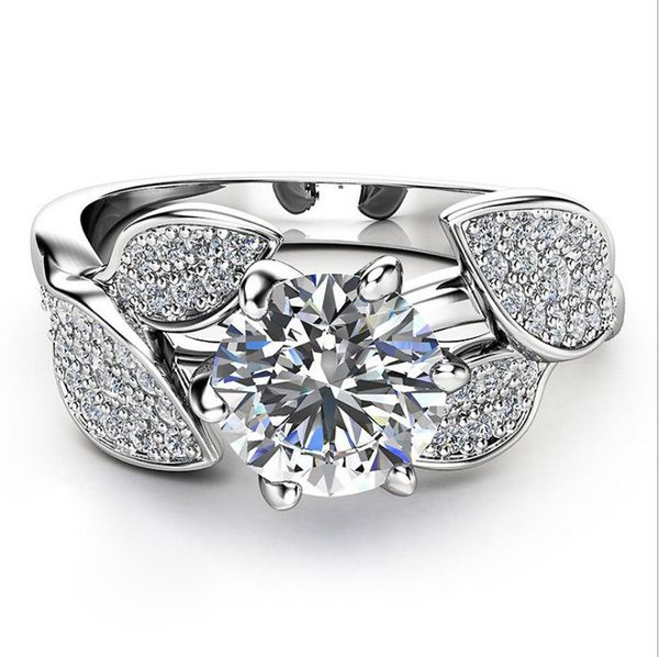 new accessories womens inlaid ring european and american fashion ornament creative new flower ring, Silver
new accessories womens inlaid ring european and american fashion ornament creative new flower ring, Silver
