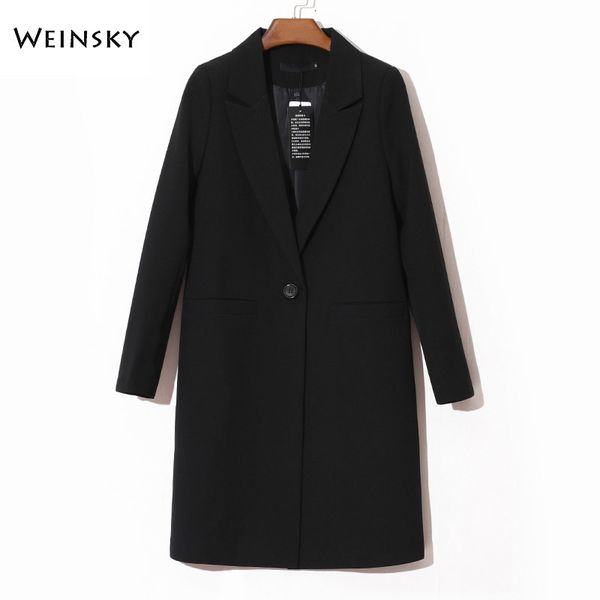 woman new fashion business suits women work office ladies long sleeve casual blazer and coat
woman new fashion business suits women work office ladies long sleeve casual blazer and coat