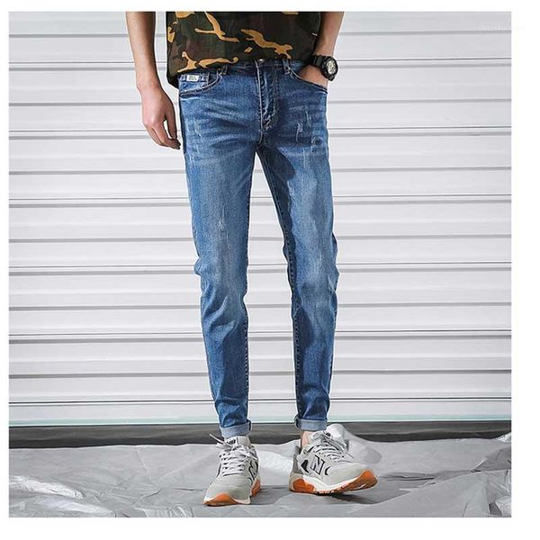 men's jeans 2019 summer new jeans men's four seasons korea elastic slim pants youth student pencil pants trousers1, Blue
men's jeans 2019 summer new jeans men's four seasons korea elastic slim pants youth student pencil pants trousers1, Blue